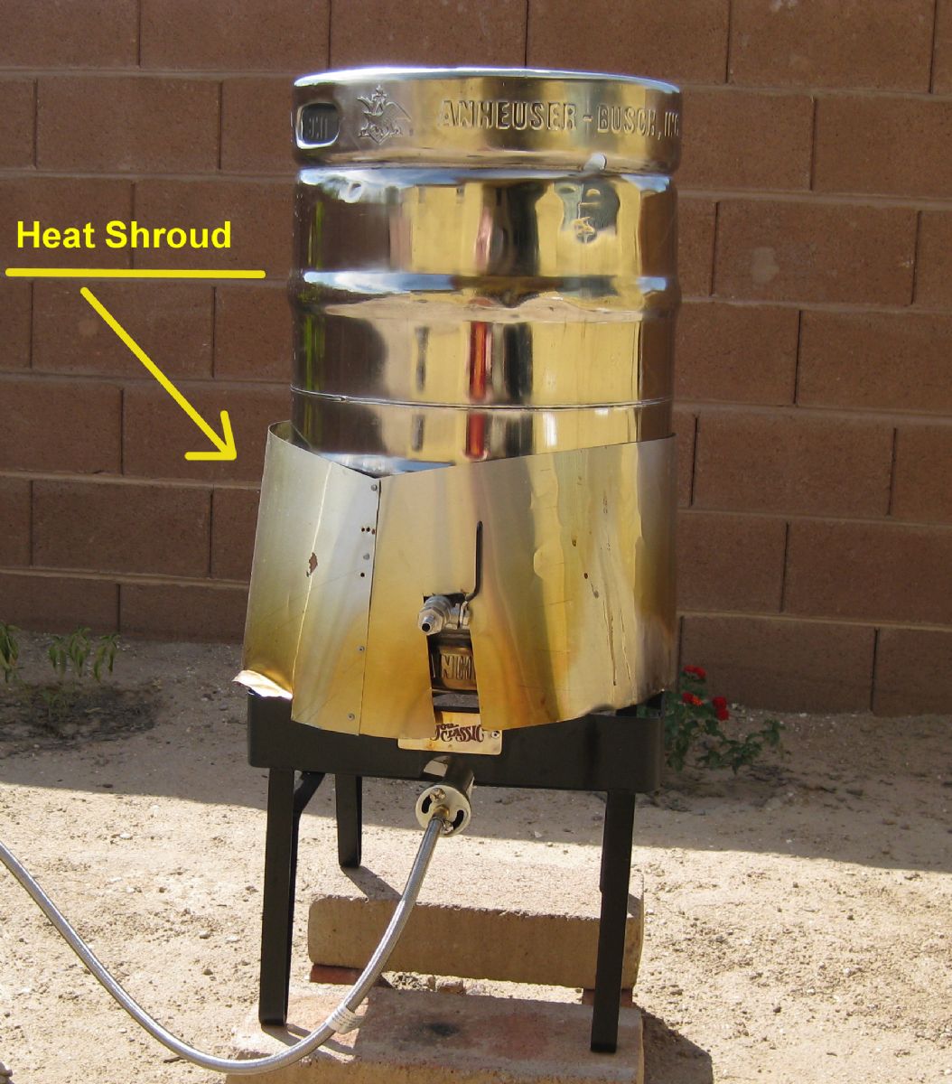 Heat Shroud/Shield on Brew Kettle